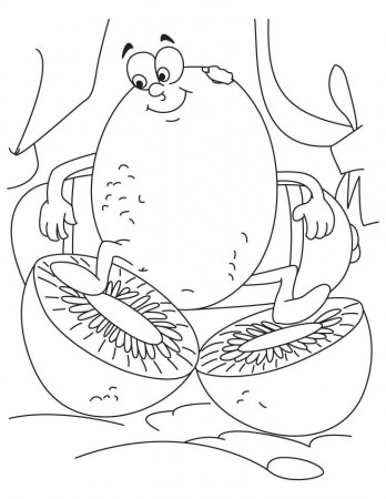 cartoon Kiwi Fruit Coloring Pages for kids | Great Coloring Pages