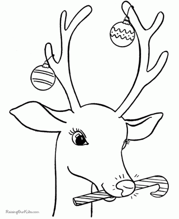 Reindeer Coloring Sheets | Free coloring pages
