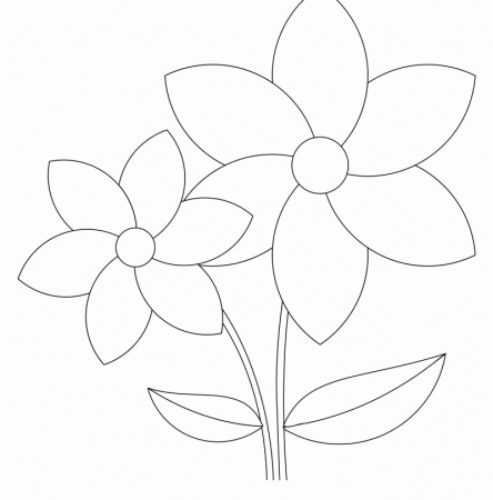 The Fragrant Flower Coloring Page - Kids Colouring Pages