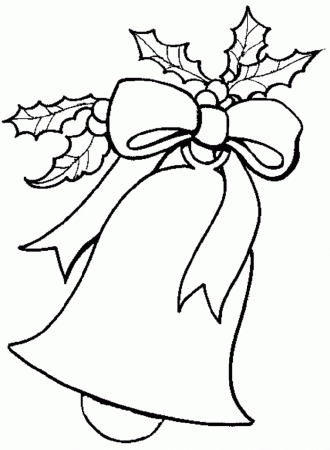 Christmas Bell Coloring Pages | Coloring Pages