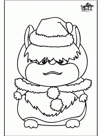anime hamsters Colouring Pages