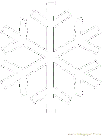 Coloring Pages Weather Snowflake (Natural World > Seasons) - free 