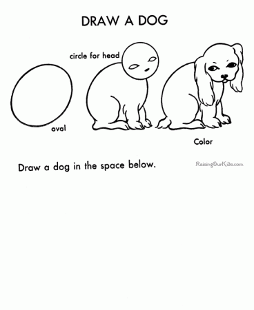 Learn to draw a dog 014