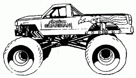 monster truck coloring pages to print out | The Coloring Pages