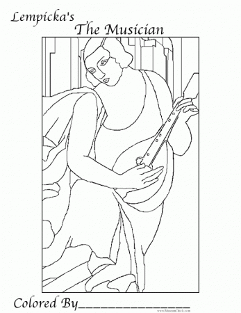 New! Free Art Coloring Pages! « MuseumChick | Danee Sarman