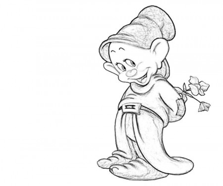 Dopey Coloring Pages
