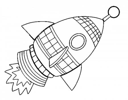 Rocket Ship Coloring Page - HD Printable Coloring Pages