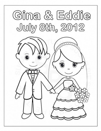 Kids Wedding Coloring Pages | 99coloring.com