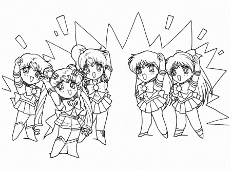 Small Cute Sailormoon Coloring Page - deColoring