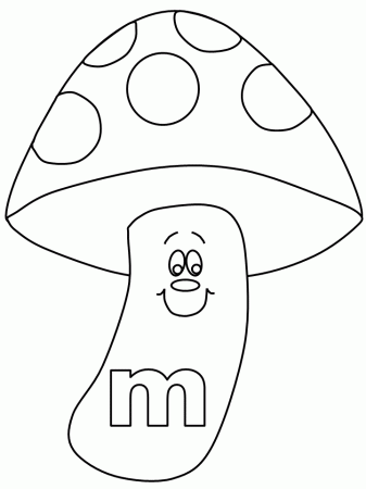 Alphabet # M Coloring Pages & Coloring Book