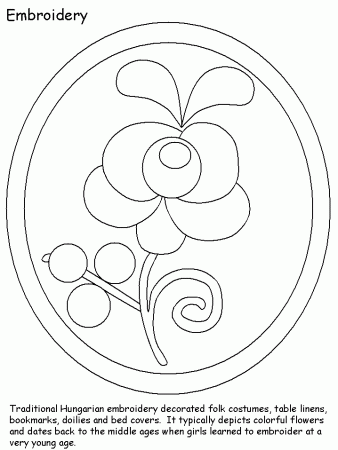 Hungarian Easter Coloring Pages