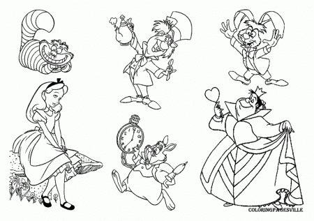 Alice In Wonderland Caterpillar Coloring Pages Coloring Pages 
