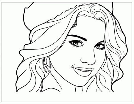 Selena gomes to colorir Colouring Pages (page 3)