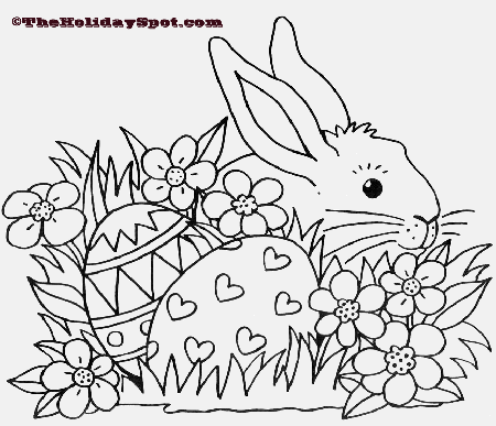 Easter Coloring Page! Print and Color!