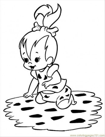 pebbles flinstone Colouring Pages
