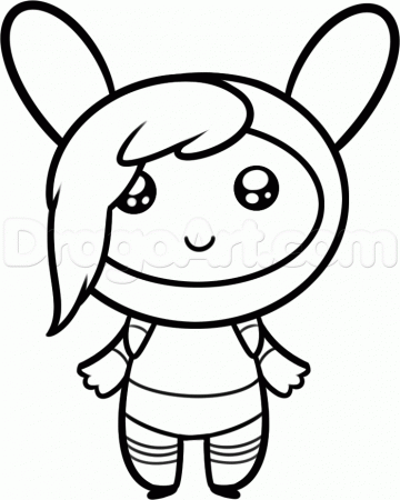 chibi fionna Colouring Pages