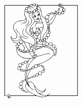 Free printable barbie in a mermaid tale coloring pages 6 