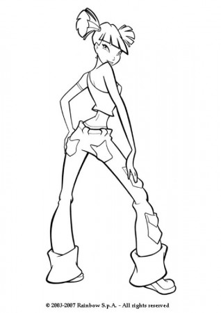 MUSA coloring pages - Musa from Winx Club