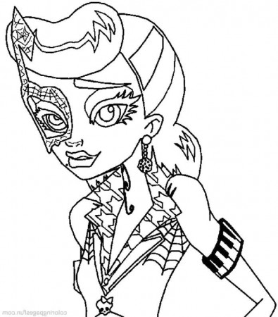 Monster High Operetta Style Cool Coloring Pages - Monster High 