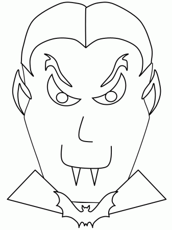 Vampire2 Halloween Coloring Pages & Coloring Book