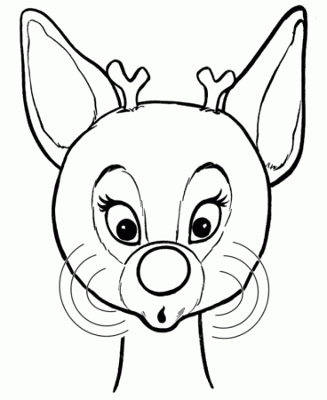 Rudolph the Red Nose Reindeer Coloring Pages to print | Coloring Pages