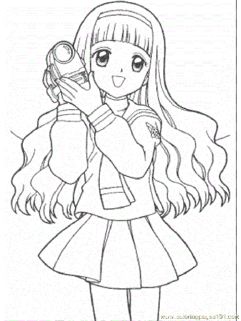 Coloring Pages Card Captors Coloring Pages 47 (Cartoons 