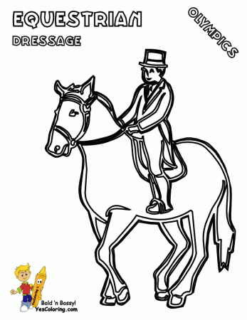 FREE Olympic Equestrian Coloring Pages ~ Everything Horse and Pony