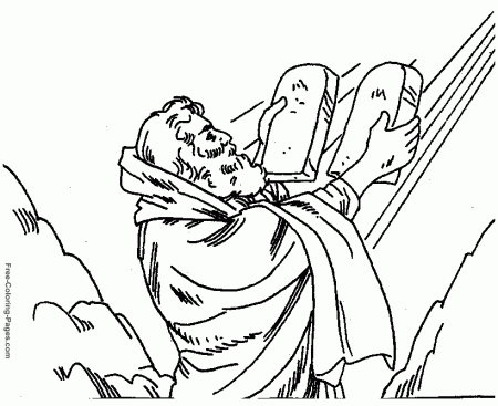 Moses coloring pages - Bible