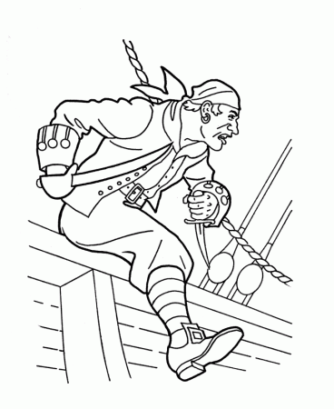 Bluebonkers: Caribbean Pirates of the Sea coloring pages - Pirates 