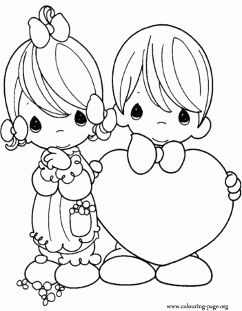Valentines Day Coloring Page - GINORMAsource Kids