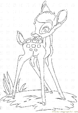 Coloring Pages Bambi Ba002 (Cartoons > Bambi) - free printable 