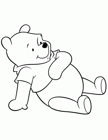 cute bear cartoon Colouring Pages