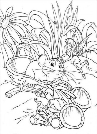 Print Or Download Tinkerbell Free Printable Coloring Pages No 15 