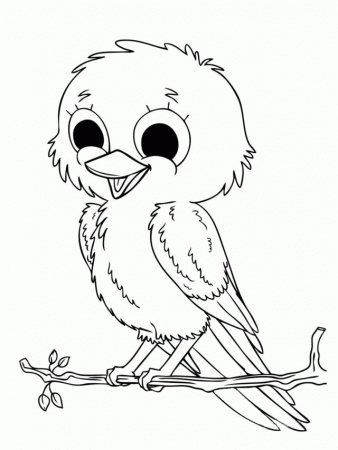 Baby Animal Coloring Pages Bird Coloring Pages Cute Baby Animal 