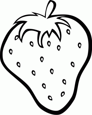 strawberry fruit coloring page | HelloColoring.com | Coloring Pages