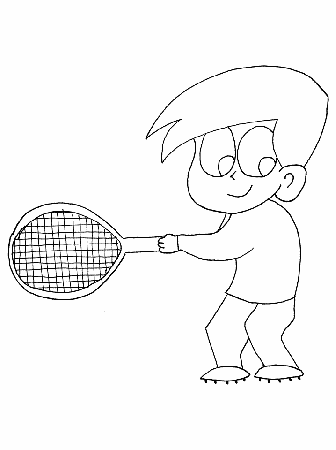 Tennis coloring pages 13 / Tennis / Kids printables coloring pages