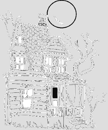haunted house scary Colouring Pages (page 2)