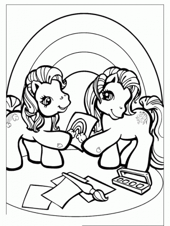 My Little Pony Drawing Together Coloring Pages - My Little Pony 