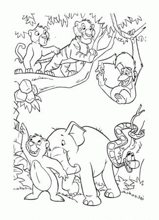 Jungle Coloring Book Jungle Book Coloring Pages My Jungle Book 