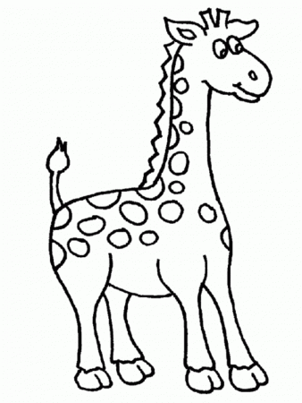 Giraffe Coloring Page | Animal Coloring pages | Printable Coloring 