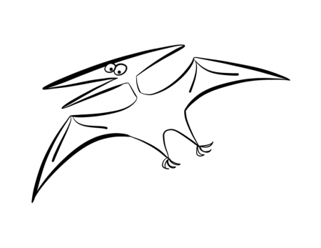 Pterodactyl coloring page | ColorDad