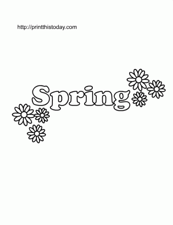 Free Printable Spring Coloring Pages for Kids | Print This Today