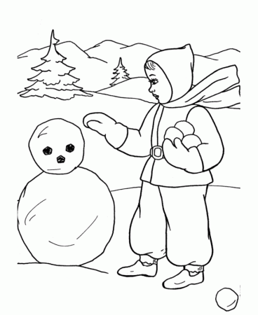 Snowman Coloring Pages and Book | UniqueColoringPages