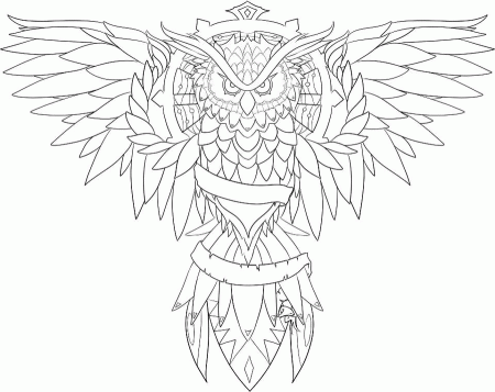 Owl Tattoo Design by Laranj4