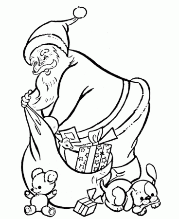 Download Printable Coloring Pages Christmas Mr Santa Claus Or 