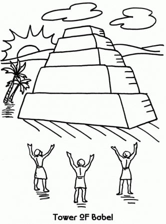 Tower Of Babel Jpg 290685 Tower Of Babel Coloring Pages