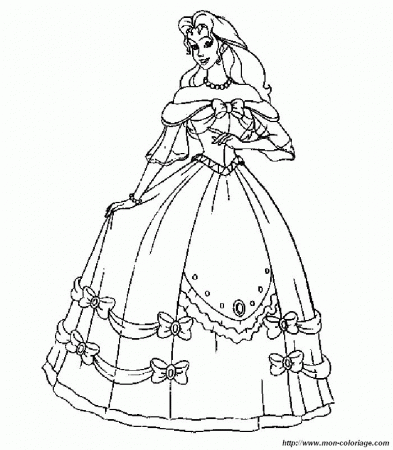 Prom Dress Coloring Pages