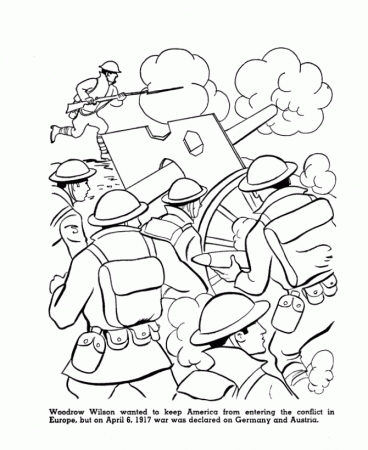 Veterans Day Coloring Pages - World War I Veterans Coloring Page 