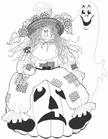 St Aidens ~ Scarecrow COlouring Pages