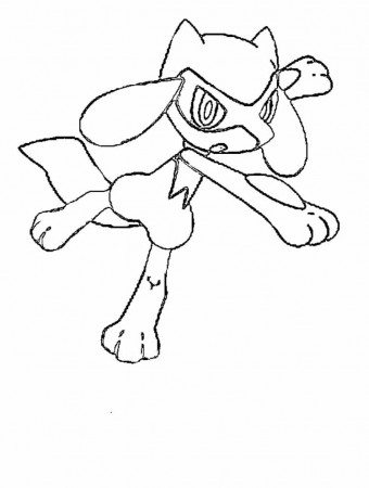 Pokemon Riolu Coloring Pages - Pokemon Coloring Pages : Girls 